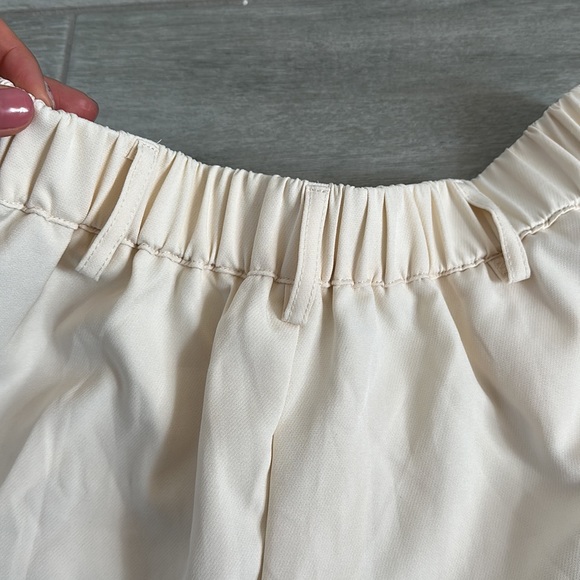 Cream Shorts Bermudas Skorts High Waist / Size S - Picture 12 of 14